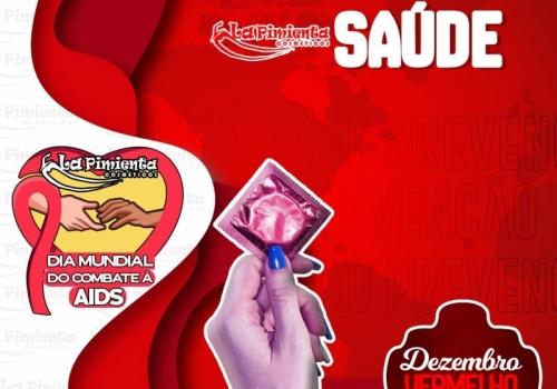 1 DE DEZEMBRO - DIA MUNDIAL DO COMBATE À AIDS! QUEM SE PREVINE, TRANSMITE AMOR E SAUDE!
