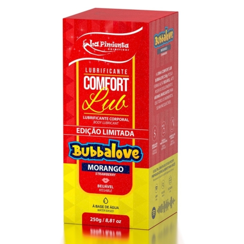  COMFORT LUB - BUBBALOVE MORANGO 250g