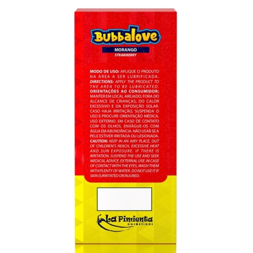  COMFORT LUB - BUBBALOVE MORANGO 250g