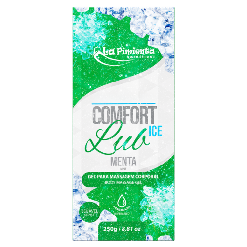 COMFORT LUB ICE - GEL PARA MASSAGEM CORPORAL - MENTA 250g