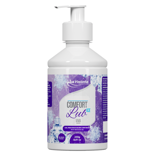 GEL PARA MASSAGEM CORPORAL COMFORT LUB - ICE UVA 250g