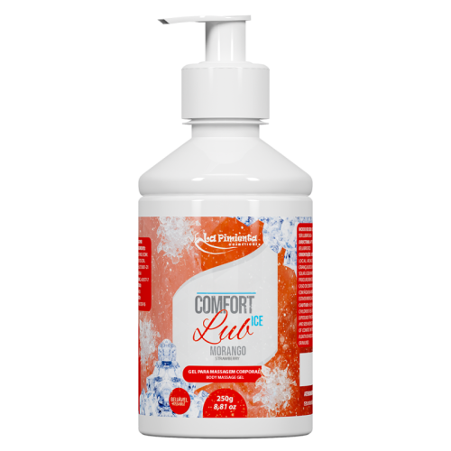  COMFORT LUB MORANGO ICE - GEL PARA MASSAGEM CORPORAL - MORANGO 250g