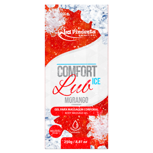  COMFORT LUB MORANGO ICE - GEL PARA MASSAGEM CORPORAL - MORANGO 250g