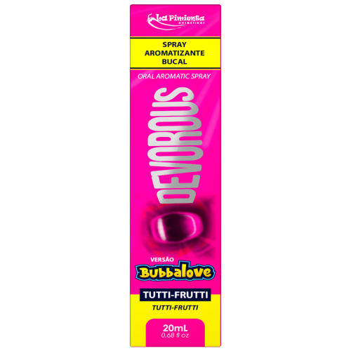 DEVOROUS BUBBALOVE TUTTI-FRUTTI - SPRAY PARA SEXO ORAL
