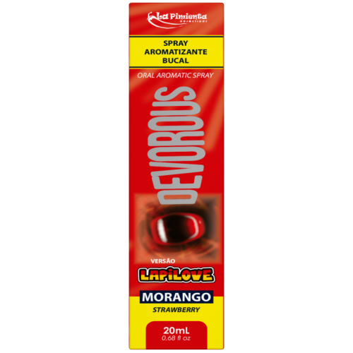 DEVOROUS LAPILOVE MORANGO - SPRAY PARA SEXO ORAL