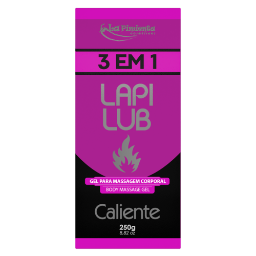 GEL PARA MASSAGEM CORPORAL LAPI LUB 3 EM 1 - CALIENTE