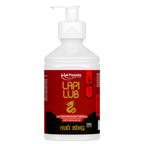 GEL PARA MASSAGEM CORPORAL LAPI LUB 3 EM 1- HUO BING