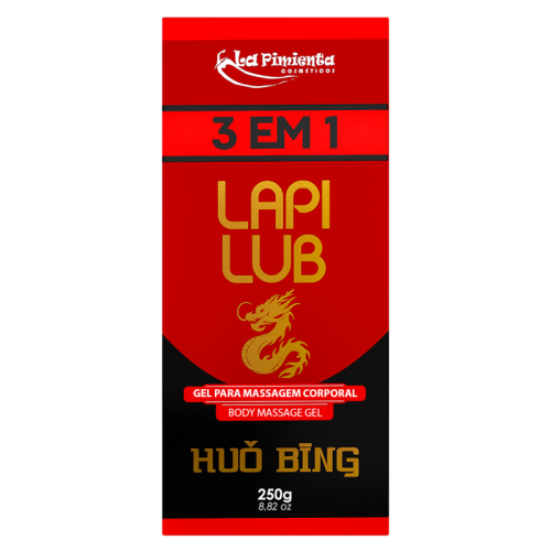 GEL PARA MASSAGEM CORPORAL LAPI LUB 3 EM 1- HUO BING