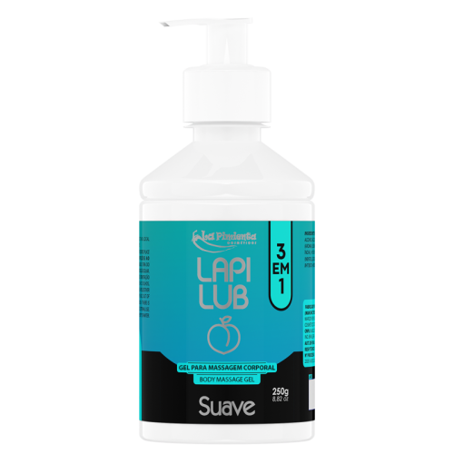 GEL PARA MASSAGEM CORPORAL LAPI LUB 3 EM 1 - SUAVE