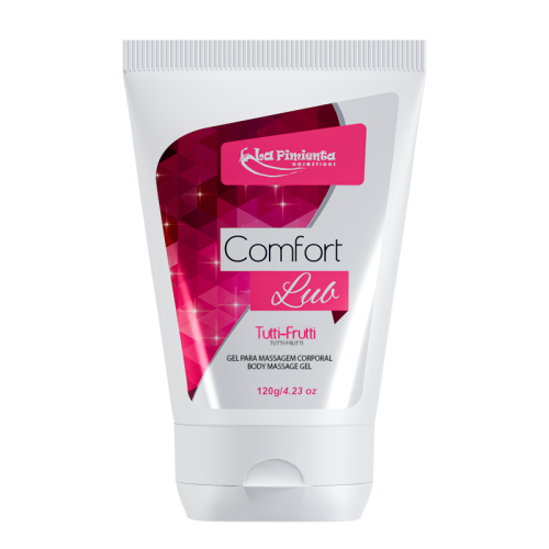 GEL PARA MASSAGEM CORPORAL COMFORT LUB - TUTTI-FRUTTI 120g