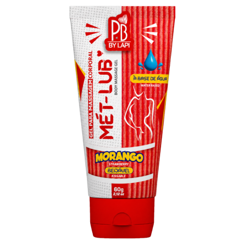 ÓLEO PARA PARA MASSAGEM CORPORAL LUB MORANGO 60g
