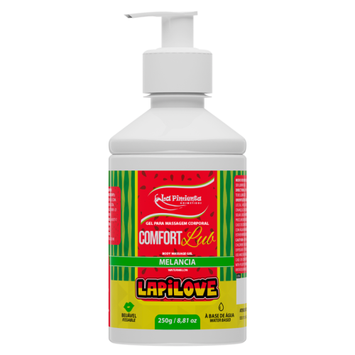 GEL PARA MASSAGEM CORPORAL COMFORT LUB - LAPILOVE MELANCIA 250g