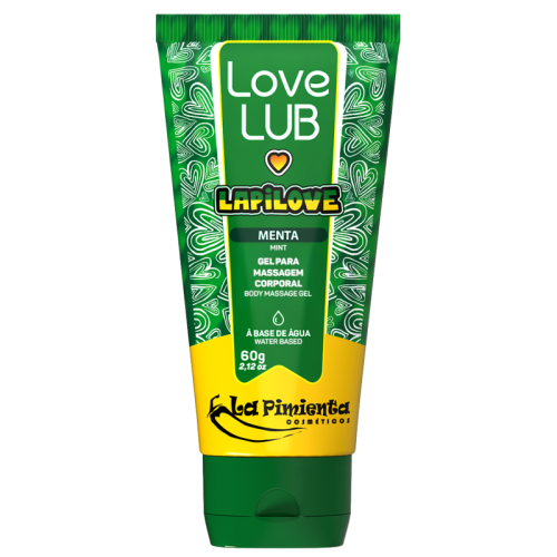 GEL PARA MASSAGEM CORPORAL LAPILOVE MENTA 60g