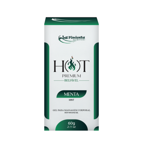 GEL PARA MASSAGEM CORPORAL HOT PREMIUM - MENTA 60g