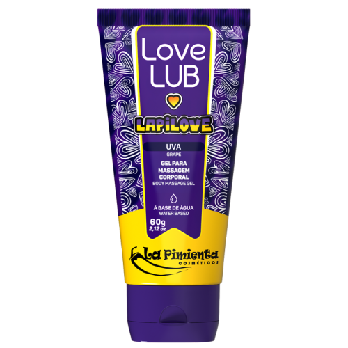 GEL PARA MASSAGEM CORPORAL LAPILOVE UVA 60g