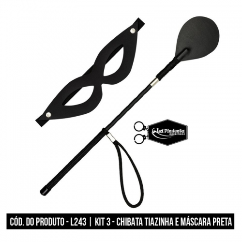 KIT 3 – CHIBATA E MÁSCARA TIAZINHA – PRETA