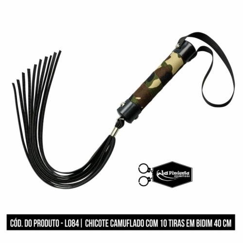 CHICOTE COM TIRAS DE 40cm - CAMUFLADO