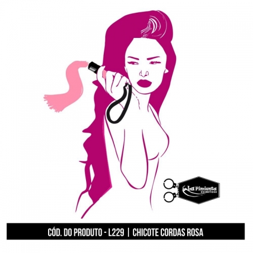 CHICOTE CORDAS – ROSA