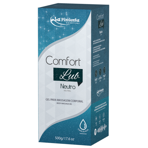 GEL PARA MASSAGEM CORPORAL COMFORT LUB - NEUTRO 500g