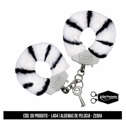 ALGEMAS EM PELÚCIA ZEBRA