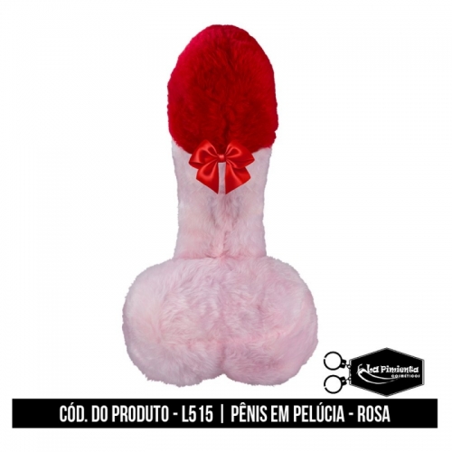 PÊNIS EM PELÚCIA ROSA