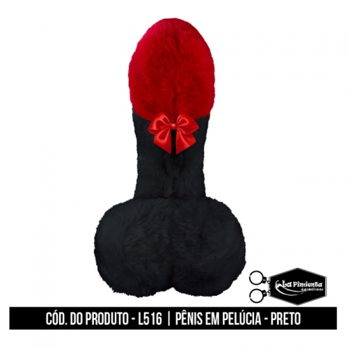 PÊNIS EM PELÚCIA PRETO