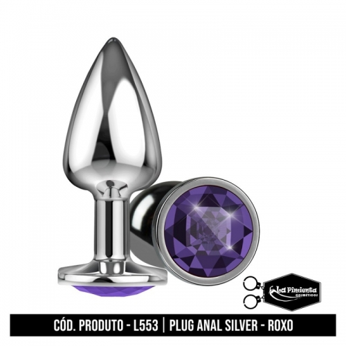 PLUG ANAL SILVER - ROXO