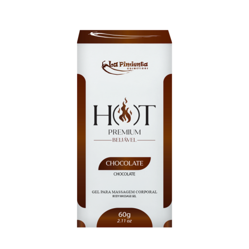 GEL PARA MASSAGEM CORPORAL HOT PREMIUM - CHOCOLATE 60g