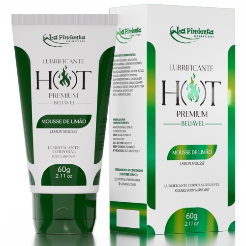 LUBRIFICANTE HOT PREMIUM - MOUSSE DE LIMÃO 