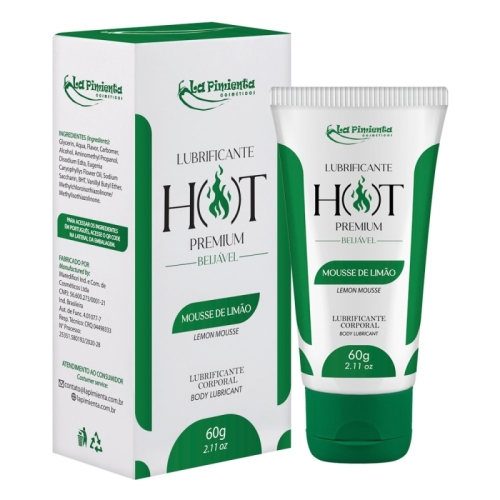 LUBRIFICANTE HOT PREMIUM - MOUSSE DE LIMÃO 