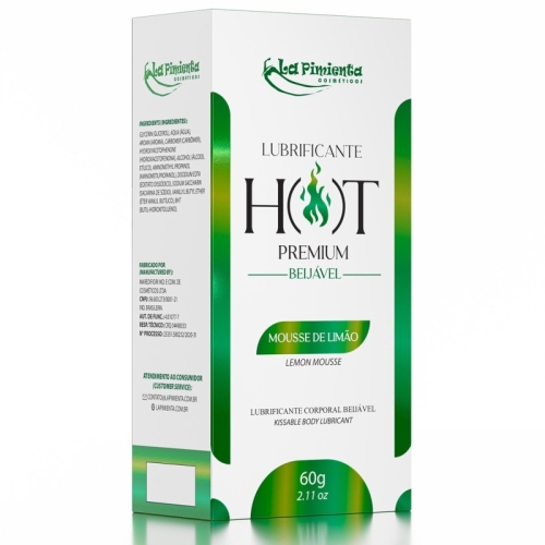 LUBRIFICANTE HOT PREMIUM - MOUSSE DE LIMÃO 