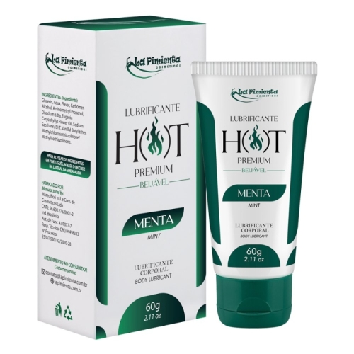 LUBRIFICANTE HOT PREMIUM - MENTA 