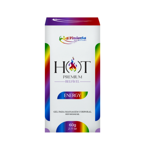 GEL PARA MASSAGEM CORPORAL HOT PREMIUM - ENERGY 60g