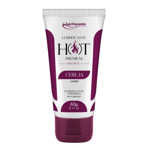 LUBRIFICANTE HOT PREMIUM - CEREJA