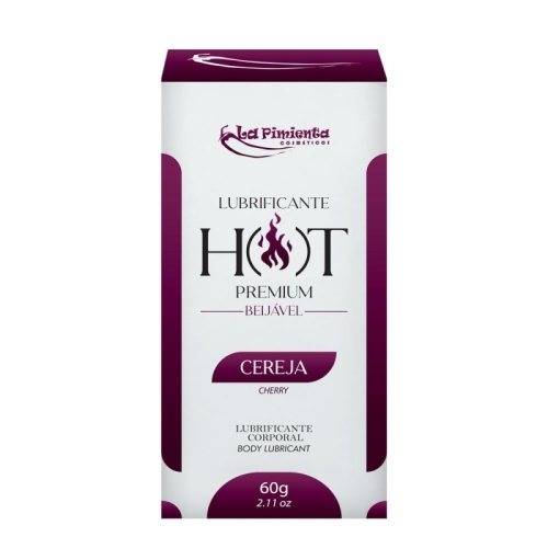 LUBRIFICANTE HOT PREMIUM - CEREJA