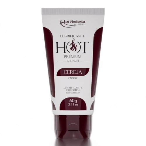 LUBRIFICANTE HOT PREMIUM - CEREJA