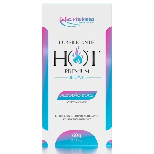 LUBRIFICANTE HOT PREMIUM - ALGODÃO DOCE 