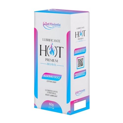 LUBRIFICANTE HOT PREMIUM - ALGODÃO DOCE 