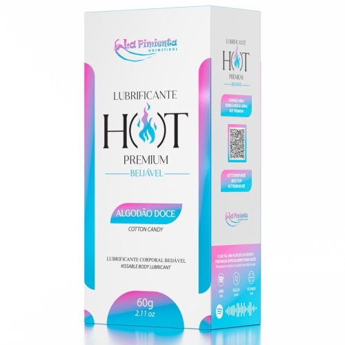 LUBRIFICANTE HOT PREMIUM - ALGODÃO DOCE 