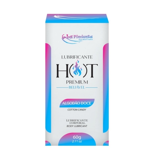 LUBRIFICANTE HOT PREMIUM - ALGODÃO DOCE 