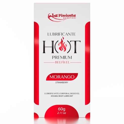 LUBRIFICANTE HOT PREMIUM - MORANGO
