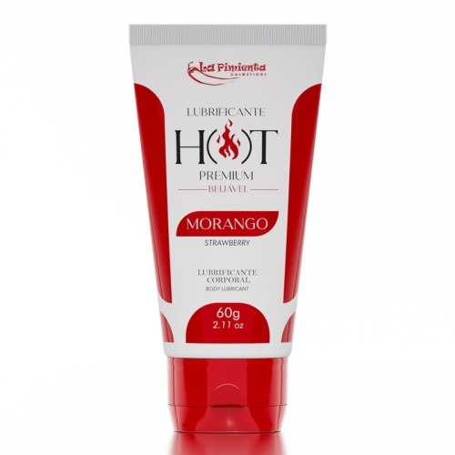 LUBRIFICANTE HOT PREMIUM - MORANGO