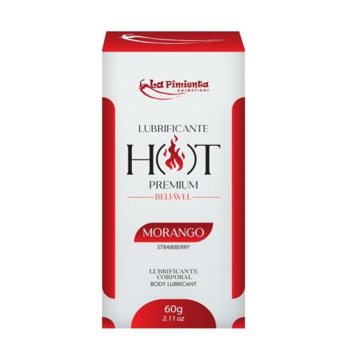 LUBRIFICANTE HOT PREMIUM - MORANGO