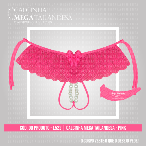 CALCINHA MEGA TAILANDESA - PINK 