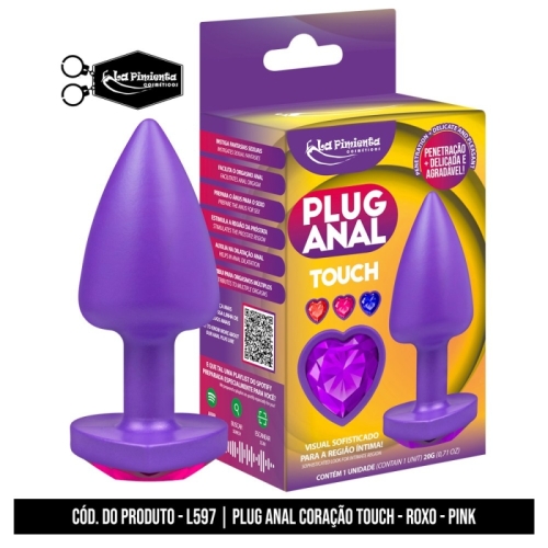 PLUG ANAL ROXO TOUCH - PINK