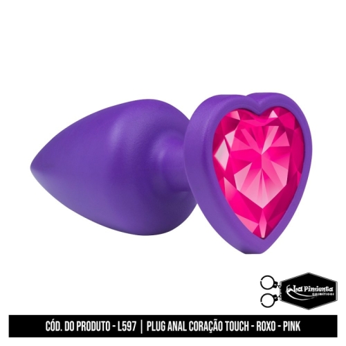 PLUG ANAL ROXO TOUCH - PINK