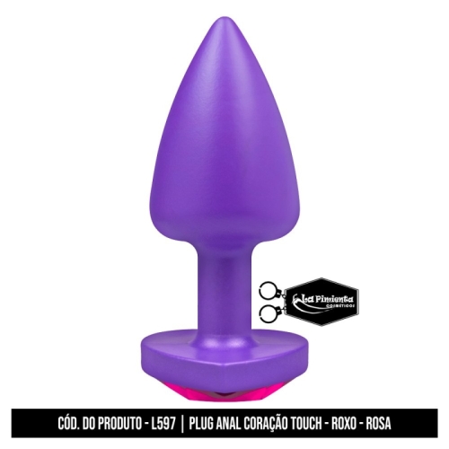 PLUG ANAL ROXO TOUCH - PINK