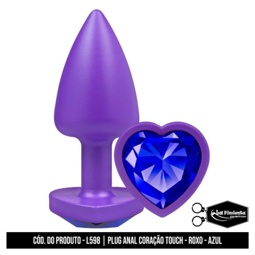 PLUG ANAL ROXO TOUCH - AZUL