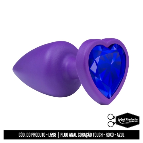 PLUG ANAL ROXO TOUCH - AZUL