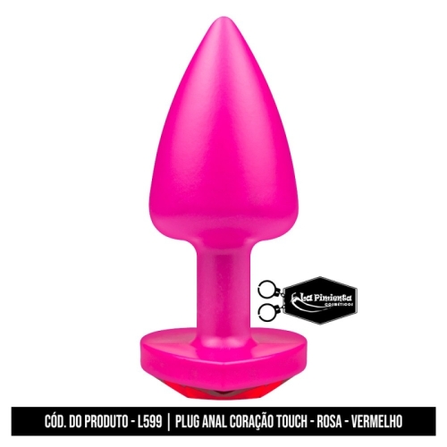 PLUG ANAL ROSA TOUCH - VERMELHO